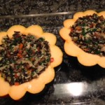Squash ready for the oven